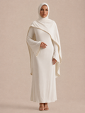 Abaya Wit Bruiloft – afbeelding 1