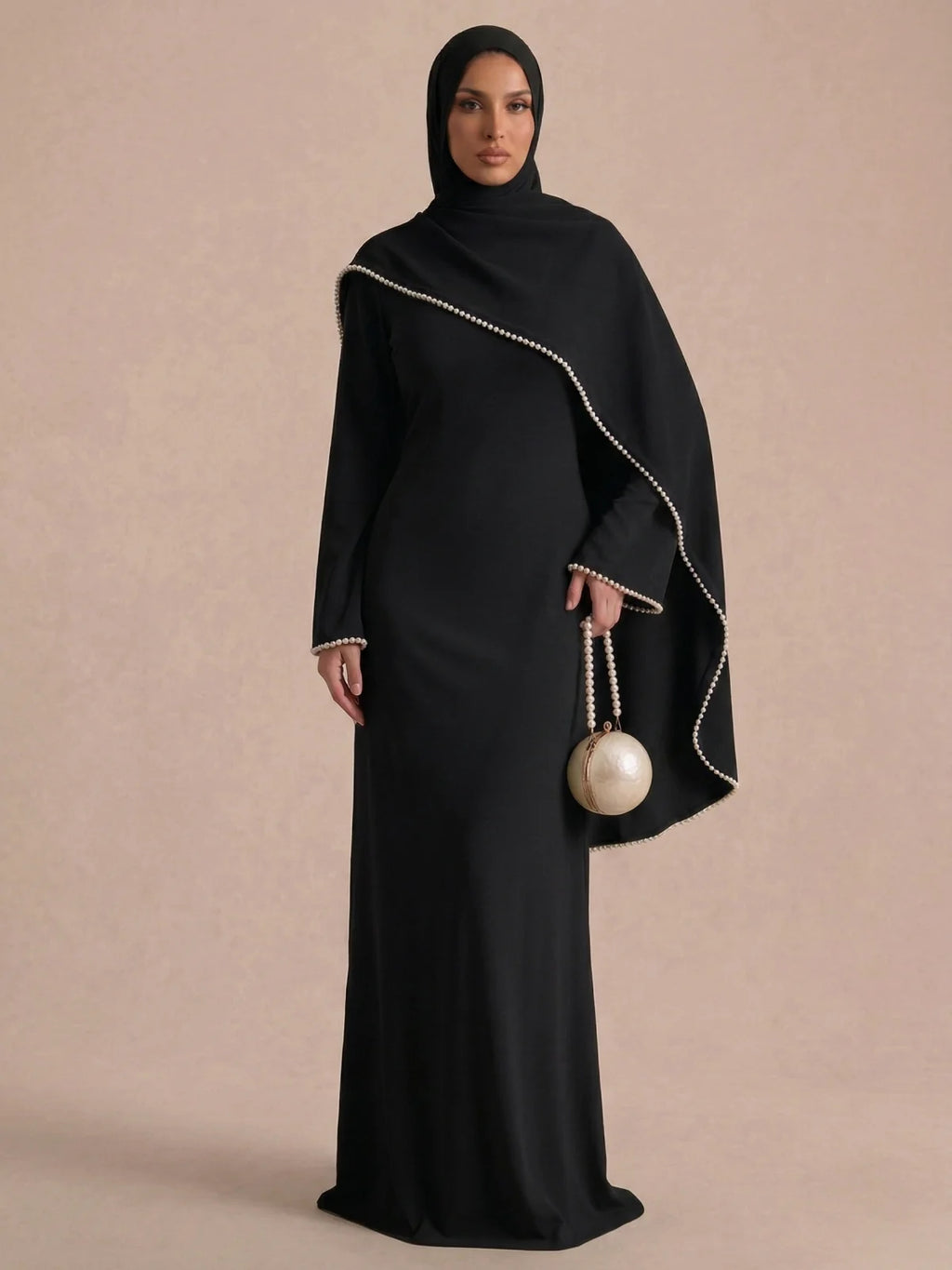 Abaya Schwarz Einfach
