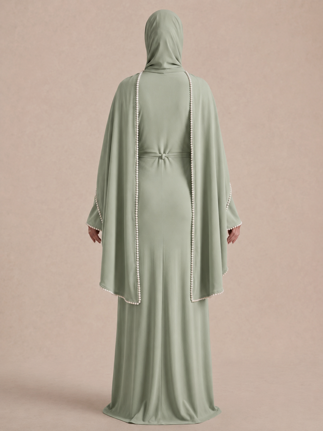 Abaya Hellgrün