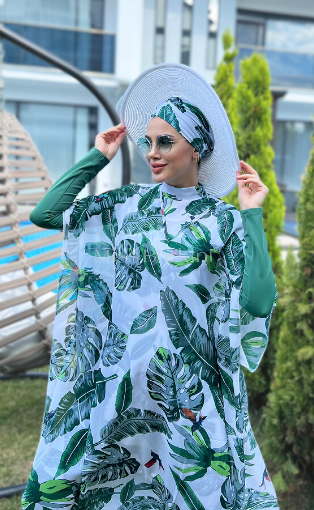 Burkini dames met pareo Brasilia – The Kaftan