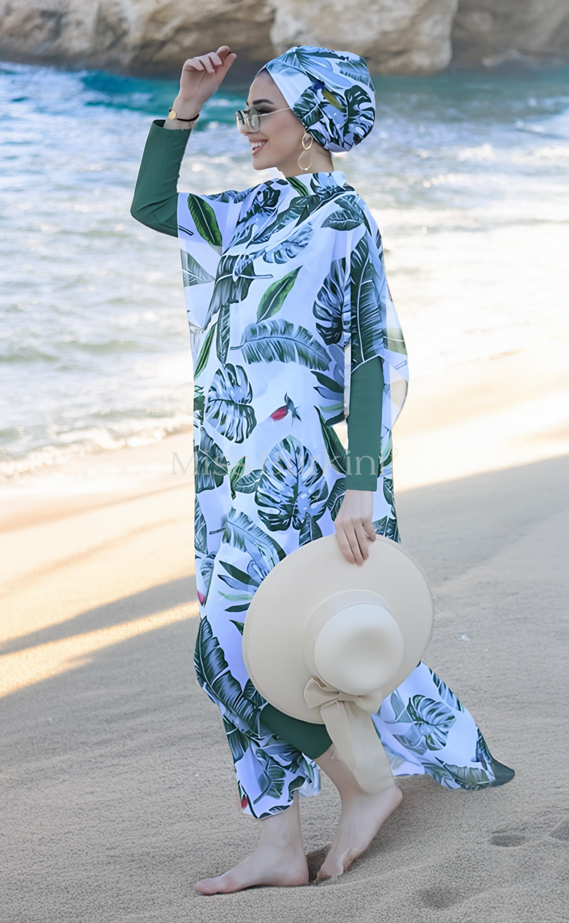 Burkini dames met pareo Brasilia – The Kaftan