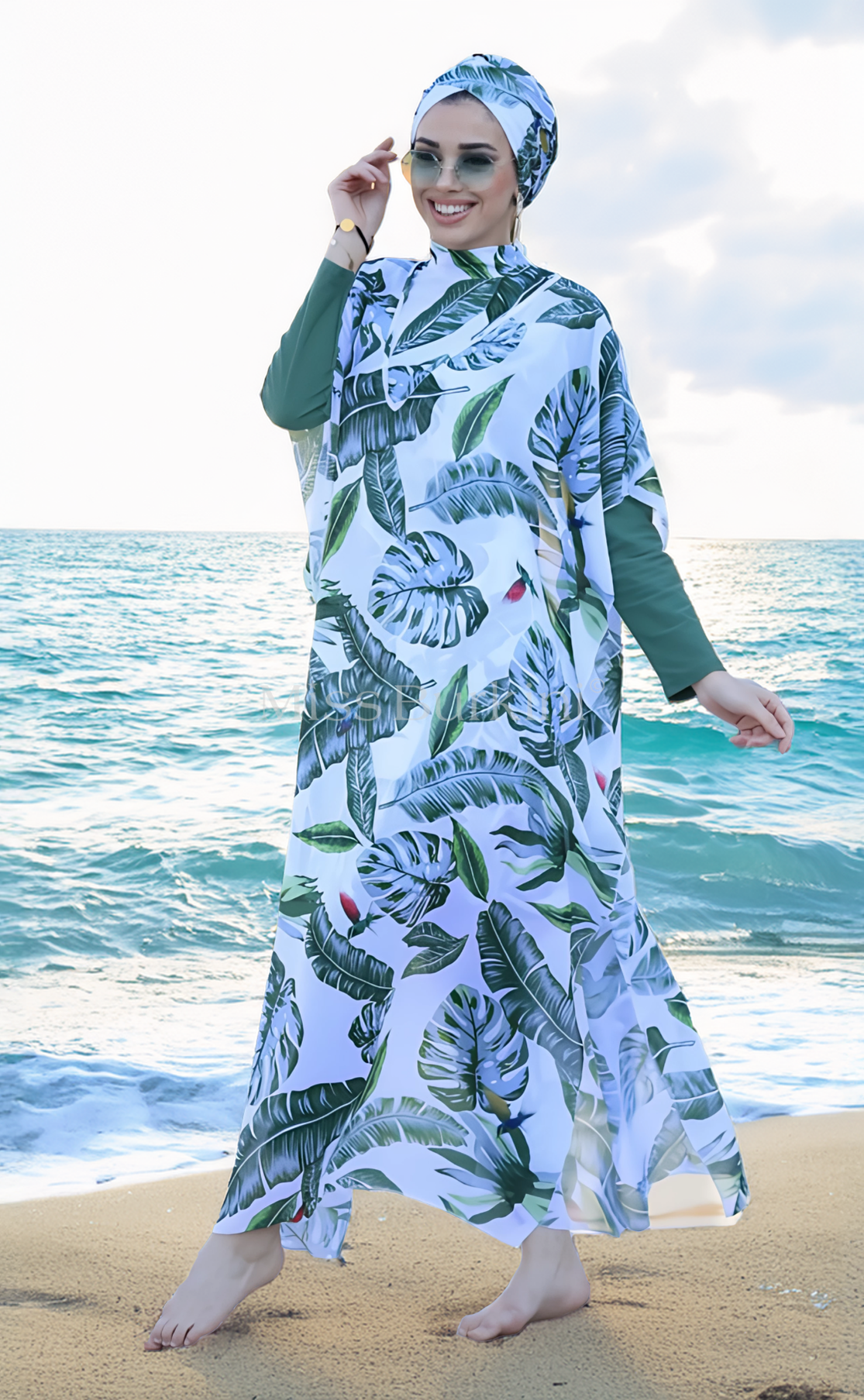 Burkini dames met pareo Brasilia – The Kaftan