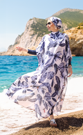 Burkini dames met pareo Tropica – The Kaftan