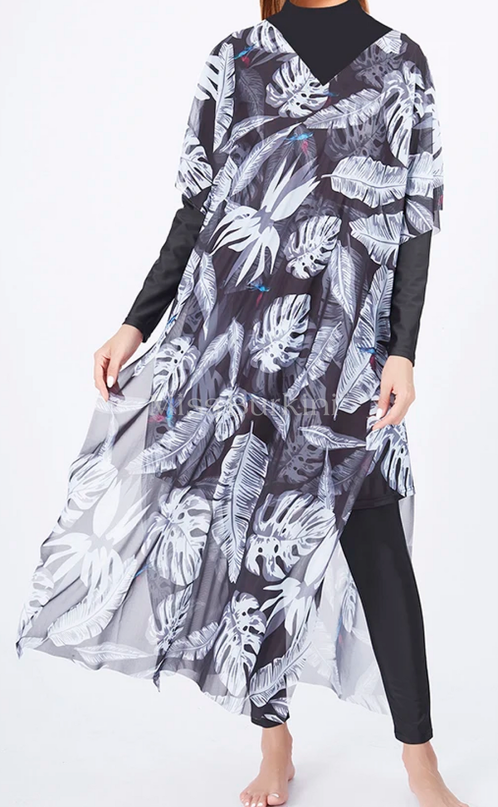 Burkini dames met pareo Folia – The Kaftan