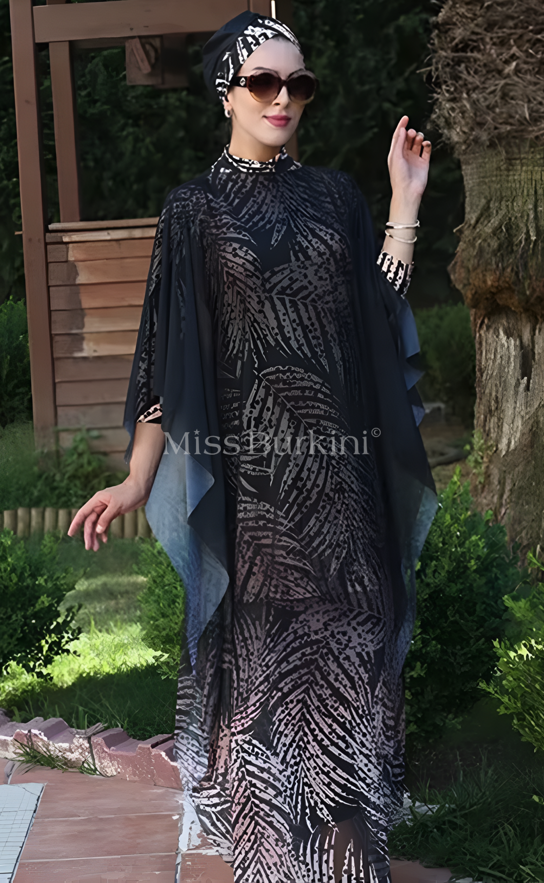 Burkini dames met Palma pareo – The Kaftan