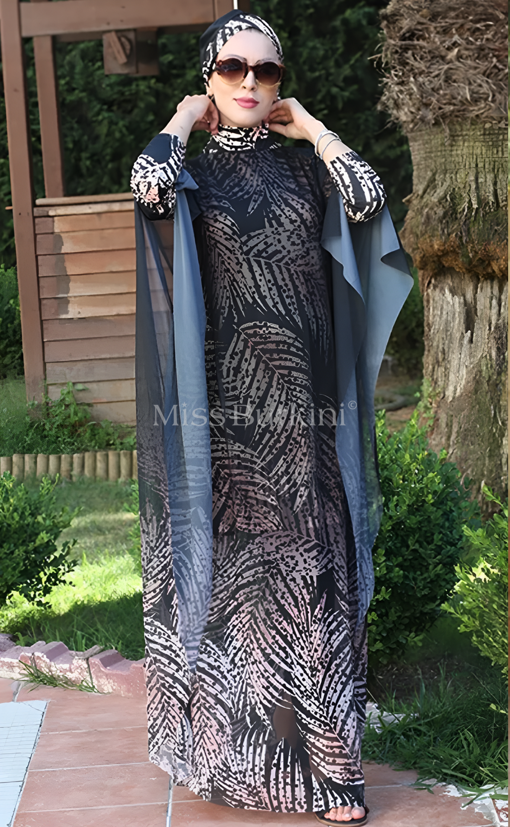 Burkini dames met Palma pareo – The Kaftan