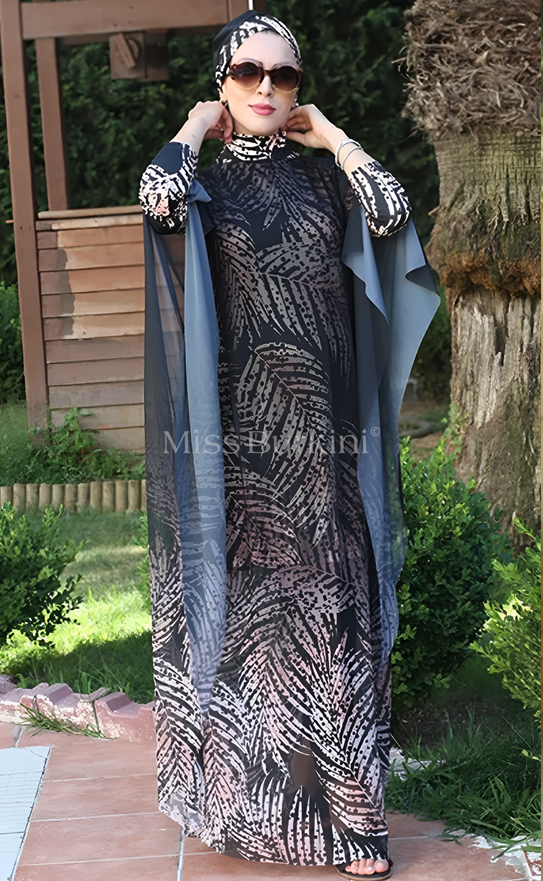 Burkini dames met Palma pareo – The Kaftan