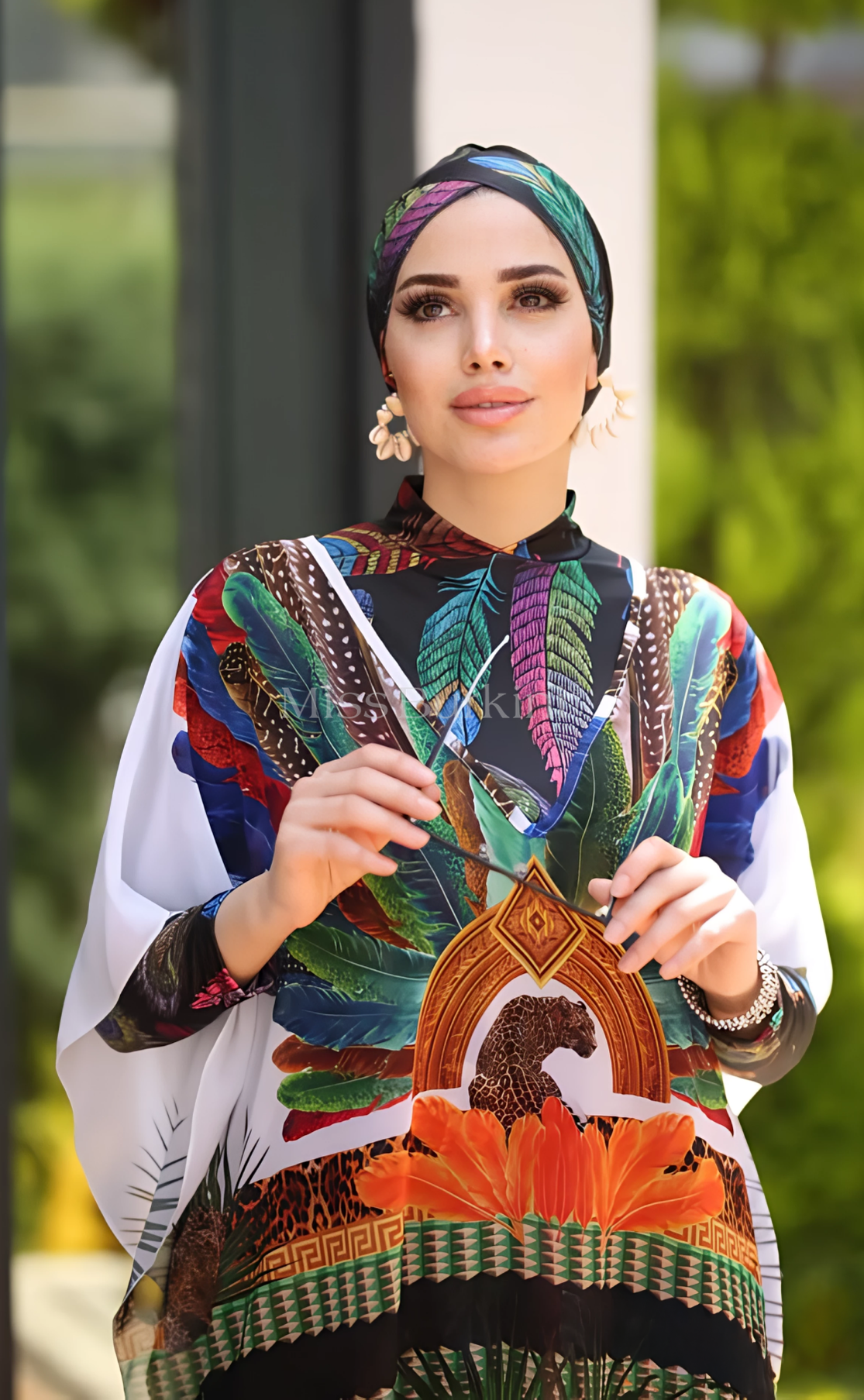 Burkini dames met pareo van stad van goud – The Kaftan