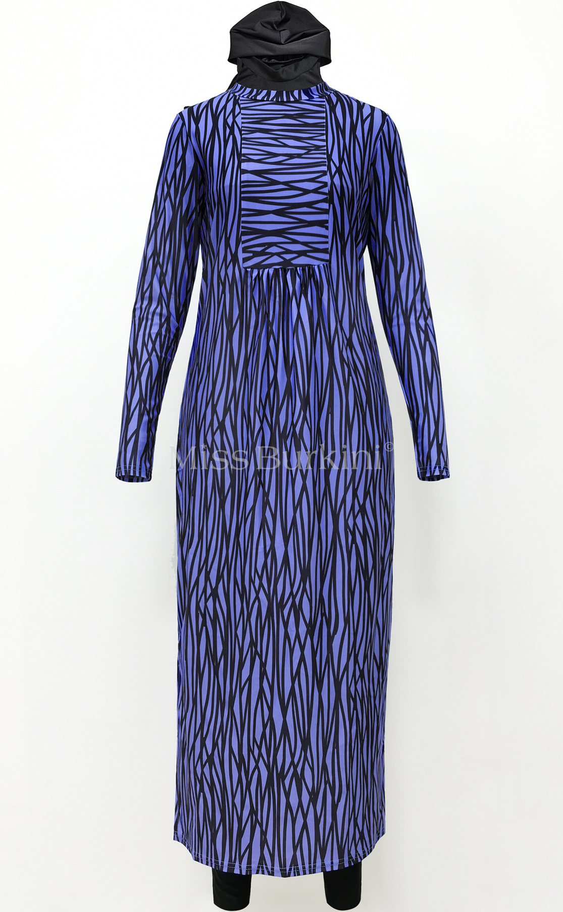 Jasmina blauwe gesluierde vrouw burkini – The Kaftan