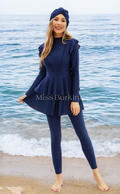Blauwe Antalya badpak-burkini – The Kaftan