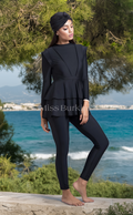 Zwarte Antalya badpak-burkini – The Kaftan