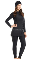 Zwarte Massilia badpak-burkini – The Kaftan