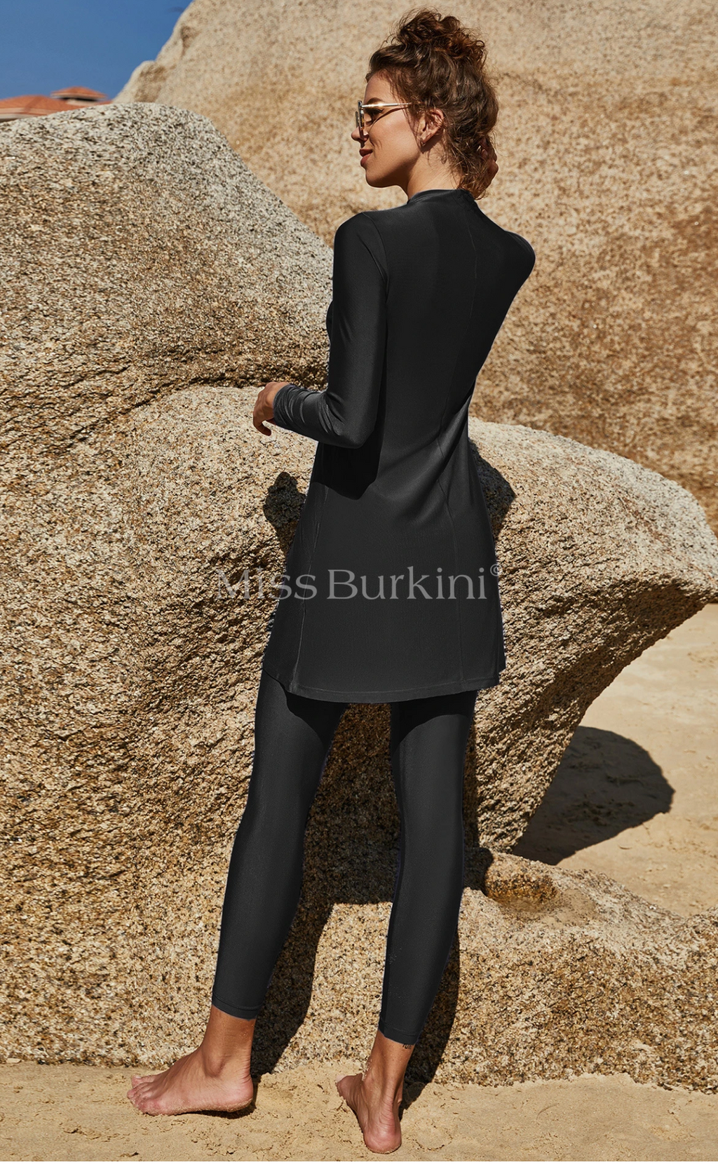 Zwarte Verdana zwembroek burkini – The Kaftan