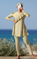 Yelena crème badpak burkini – The Kaftan