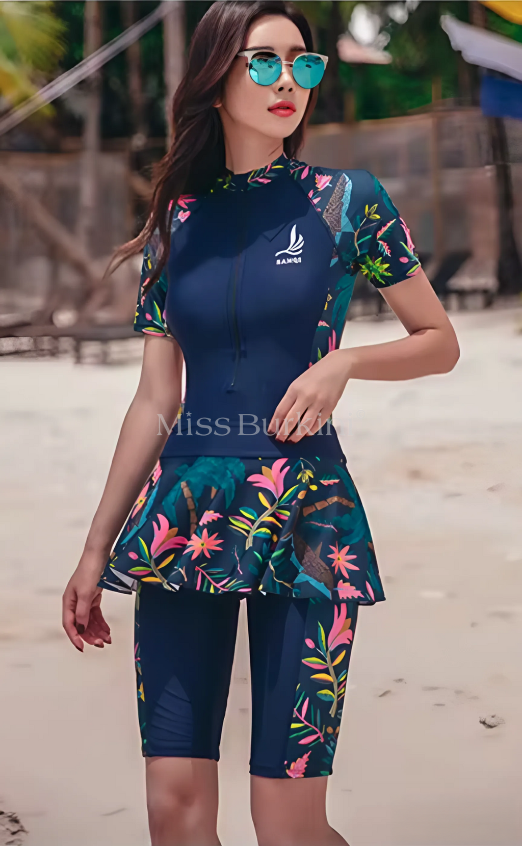 Surfburkini met korte mouwen – The Kaftan