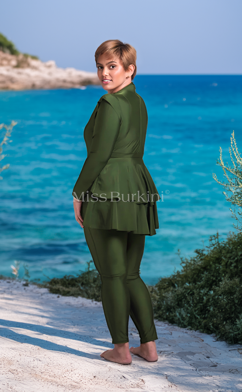 Burkini badpak Antalya Kaki – The Kaftan