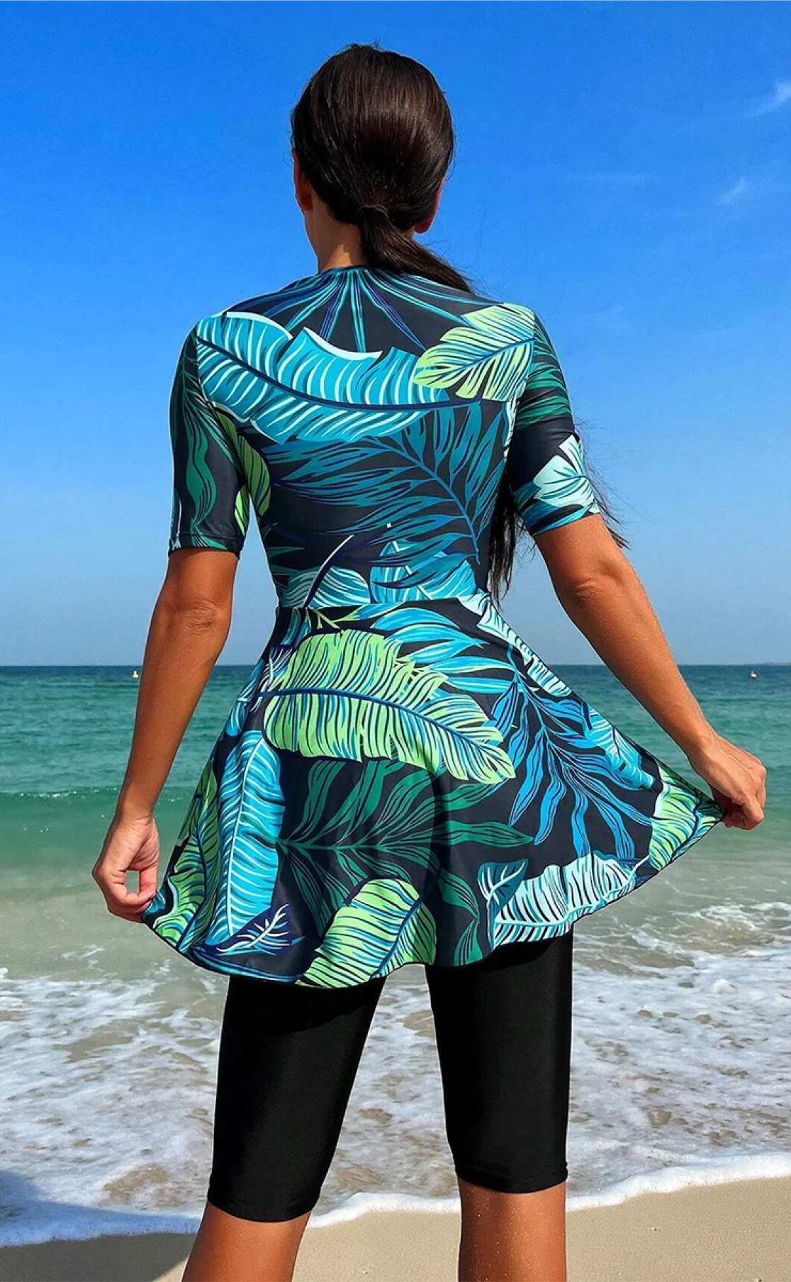 Gloria burkini met korte mouwen – The Kaftan