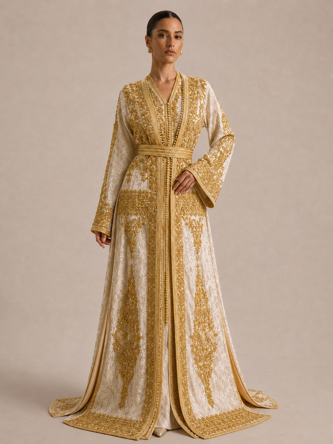 Kaftano bianco da sposa
