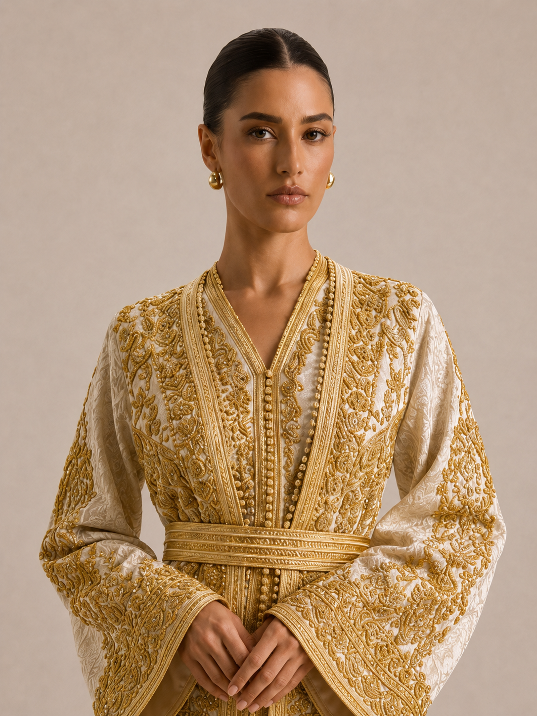 Kaftano bianco da sposa