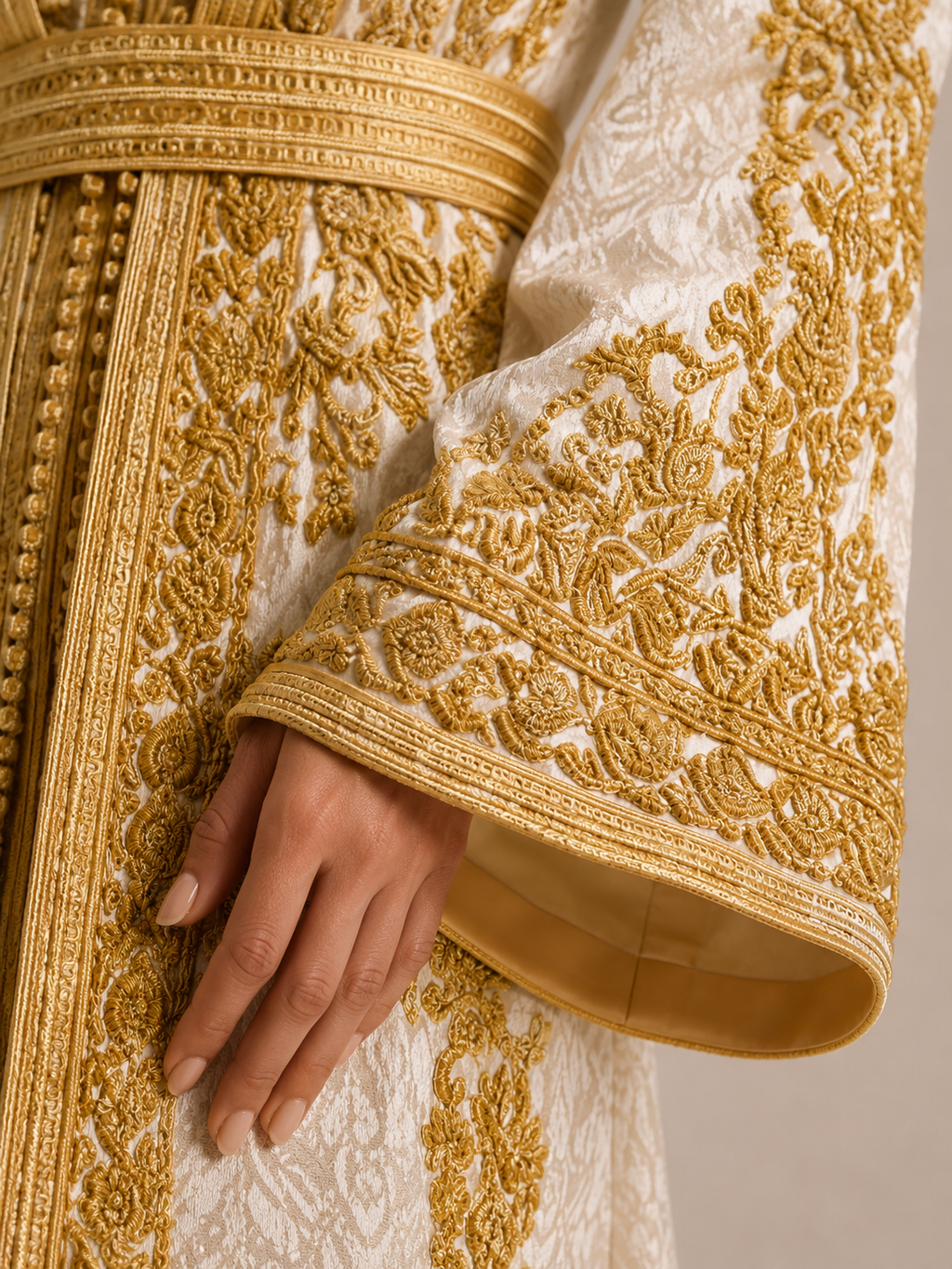 Kaftano bianco da sposa