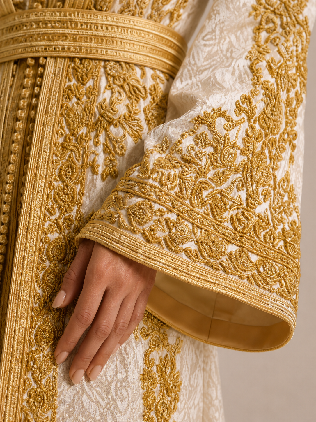 Kaftano bianco da sposa