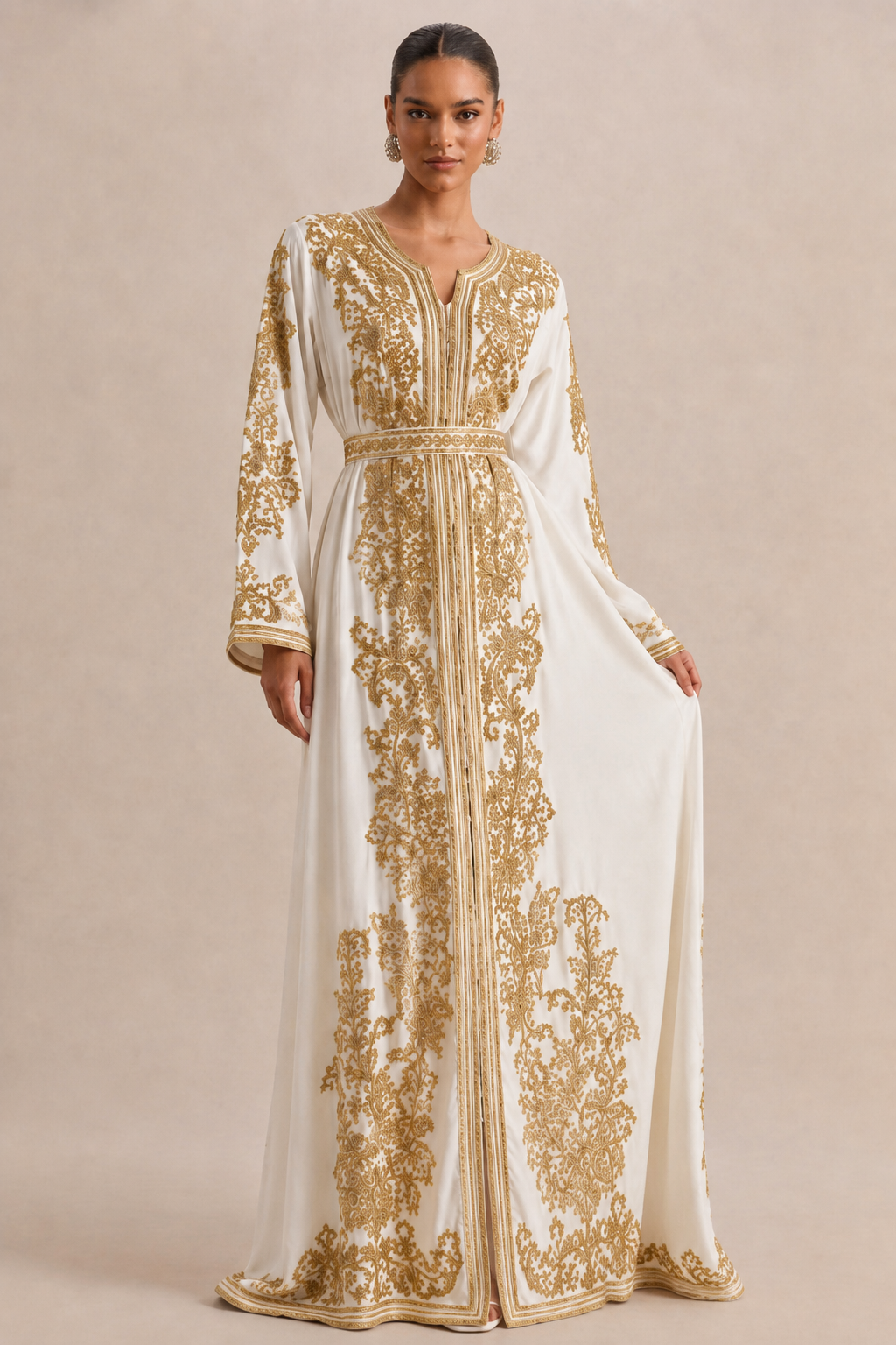 Kaftan Dress White