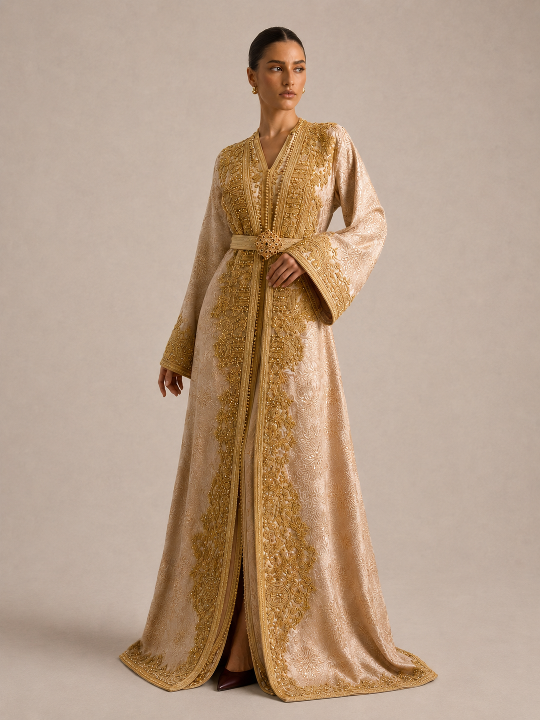 Kaftan White Simple