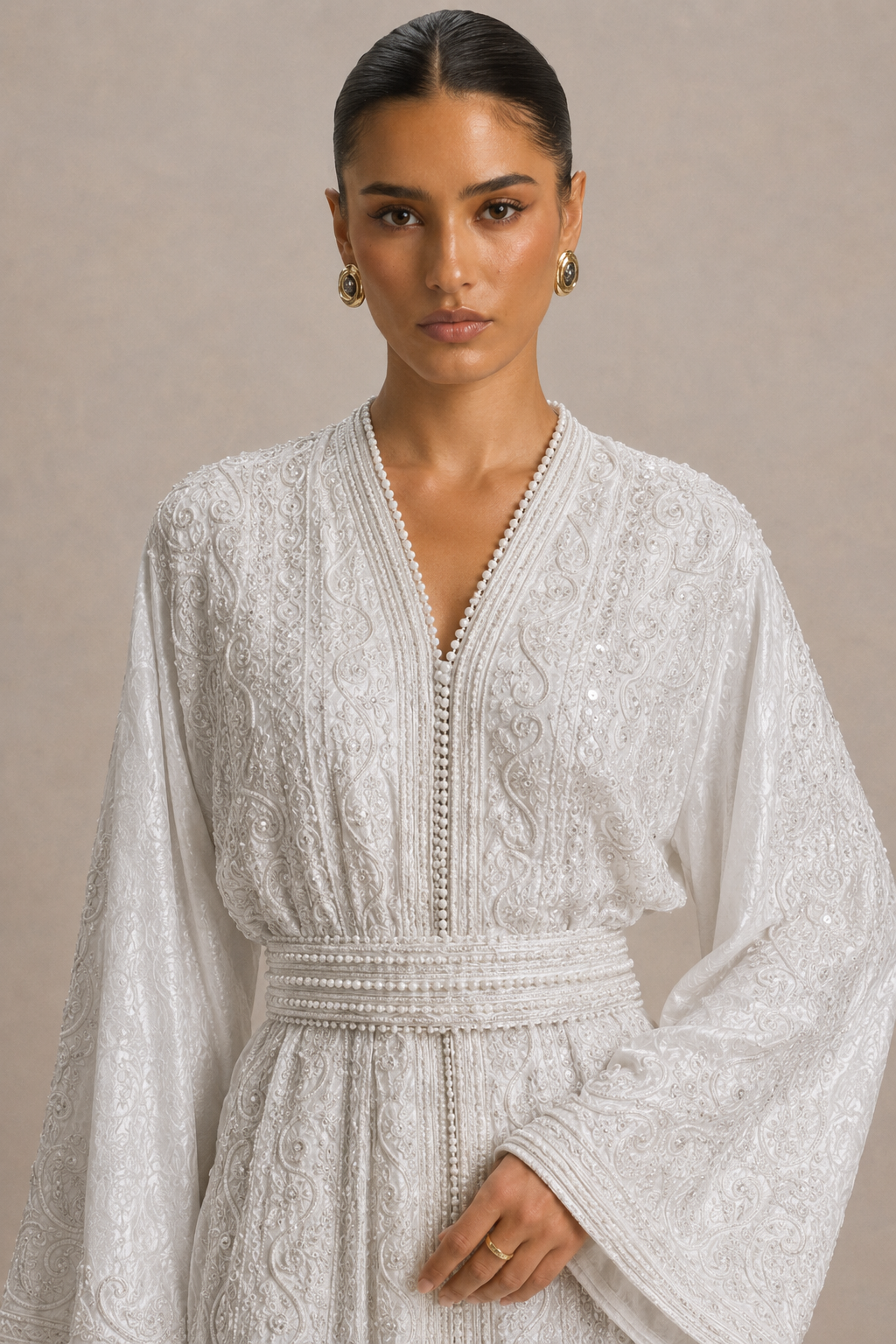 Kaftan Grau Silber