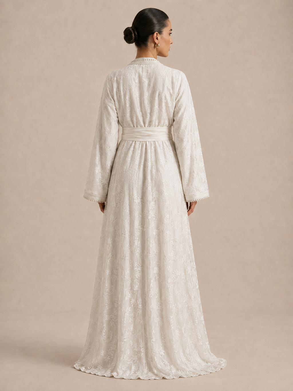 Kaftan Hochzeit Weiß Modern