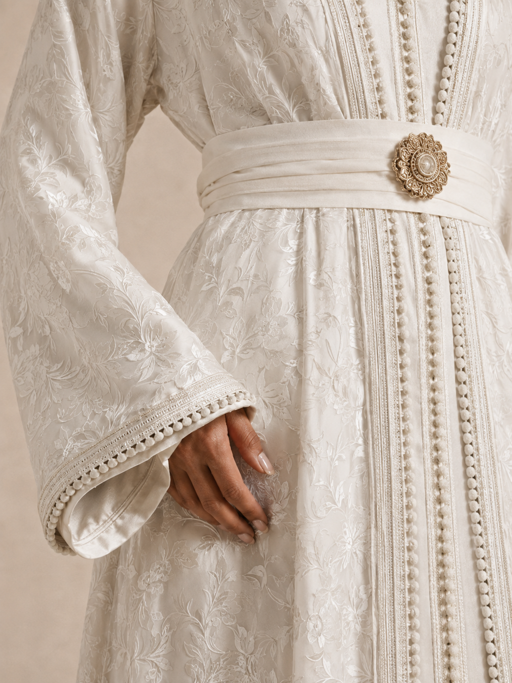 Kaftan Hochzeit Weiß Modern