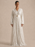 Kaftan Bruiloft Wit Modern – afbeelding 1