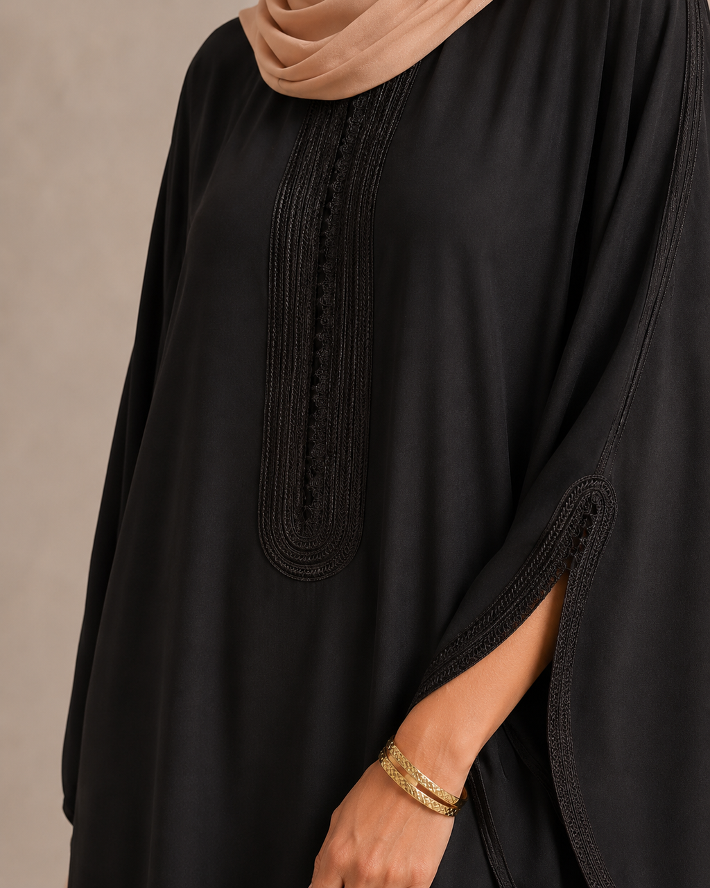Gandoura Noor Schwarz