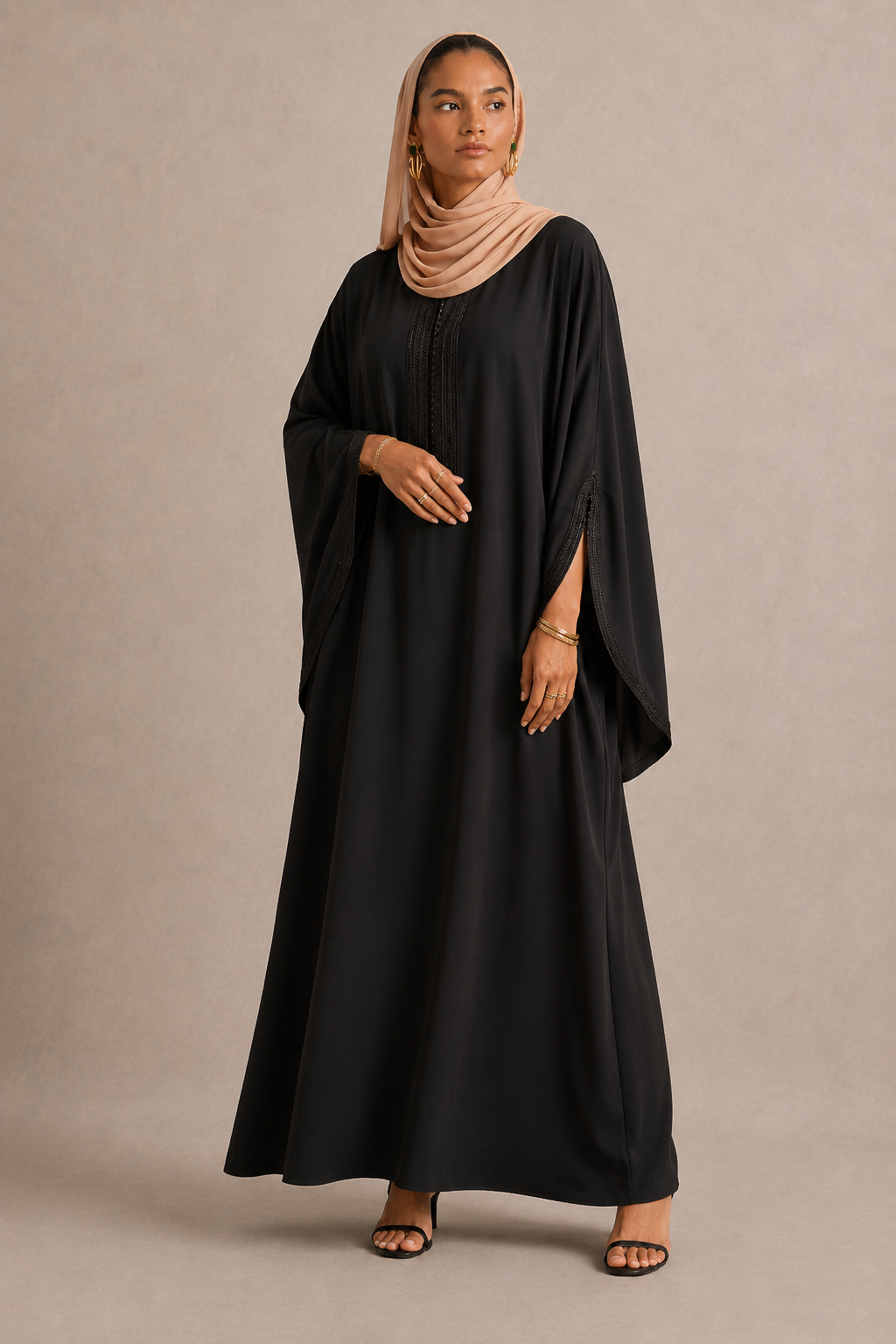 Gandoura Noor Schwarz