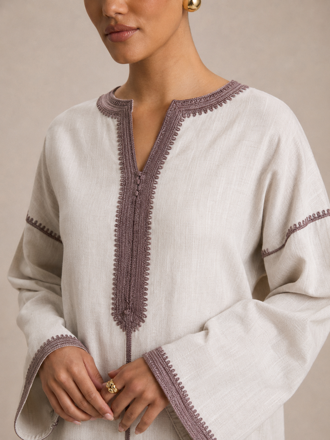 Set Beldi Noura Leinen Beige