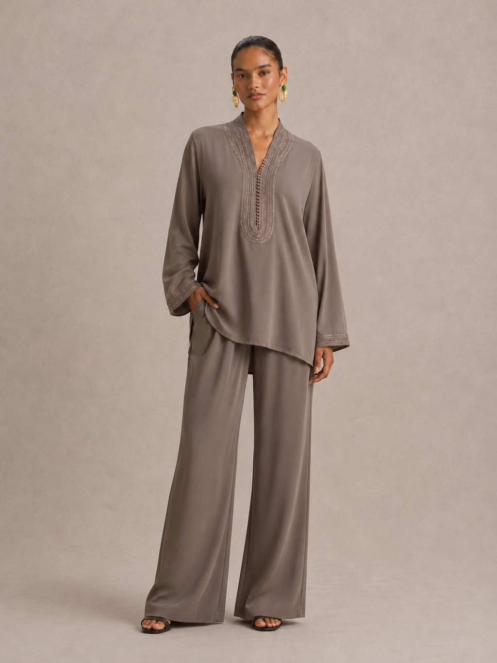 Set Beldi Lina Taupe