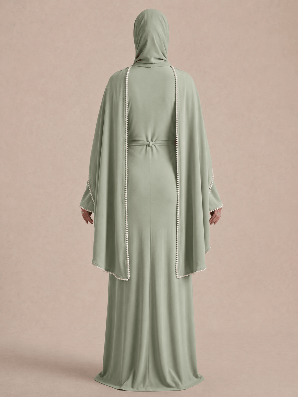 Abaya Hellgrün