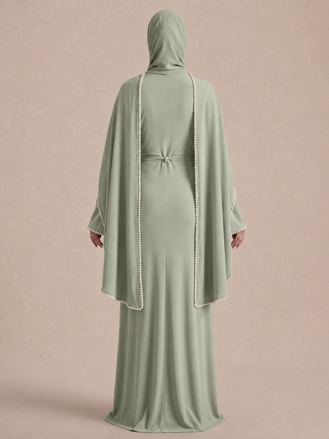 Abaya Hellgrün