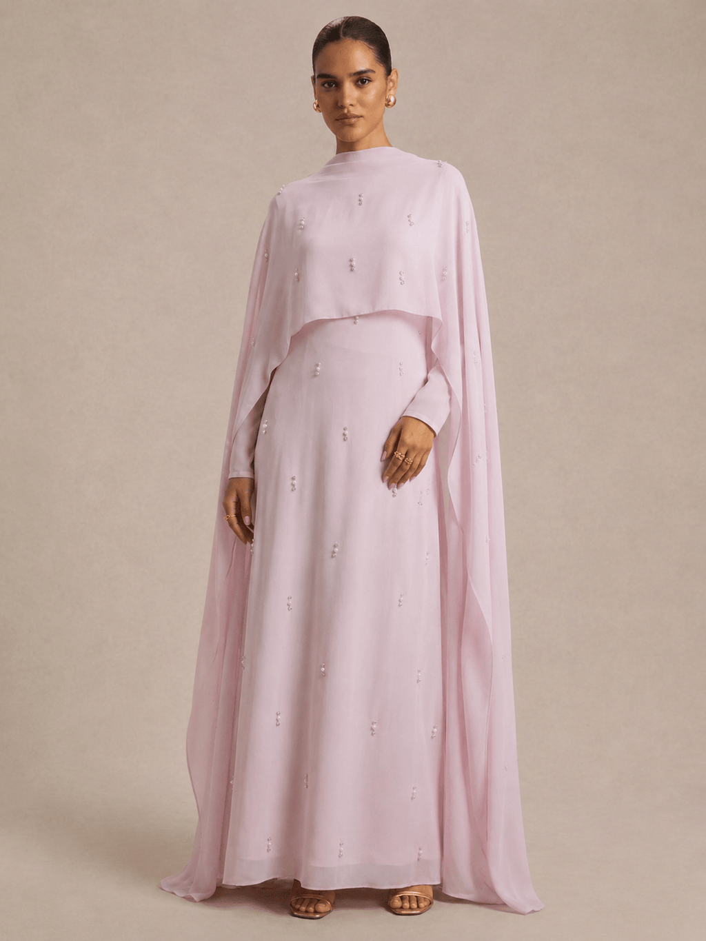 Abaya Hellrosa
