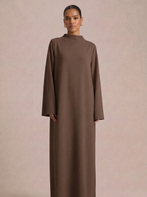 Abaya Schokoladenbraun
