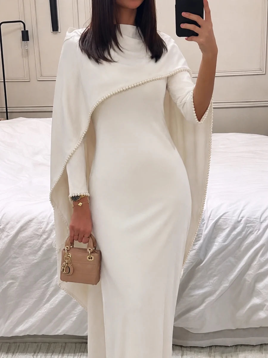 Abaya bianca da sposa
