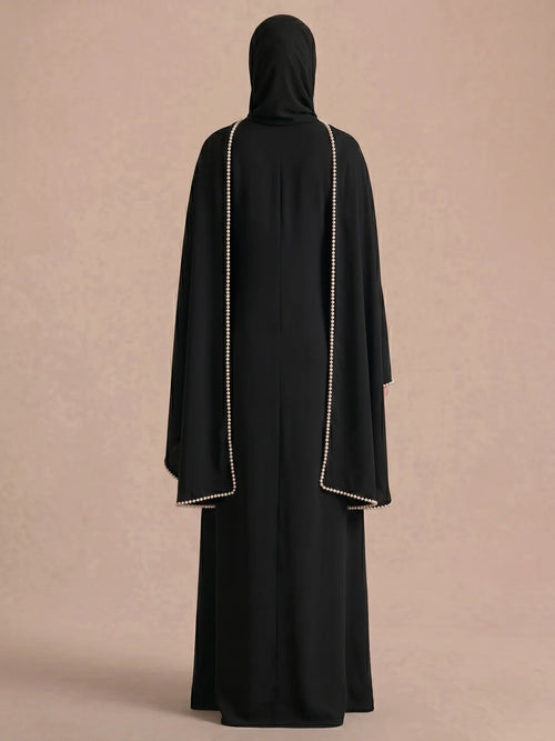 Abaya Schwarz Einfach