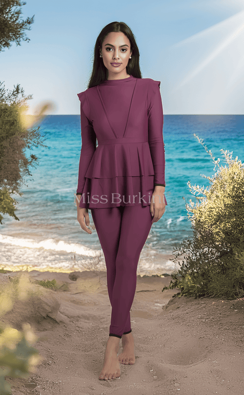 Antalya violetter Schwimmanzug Burkini