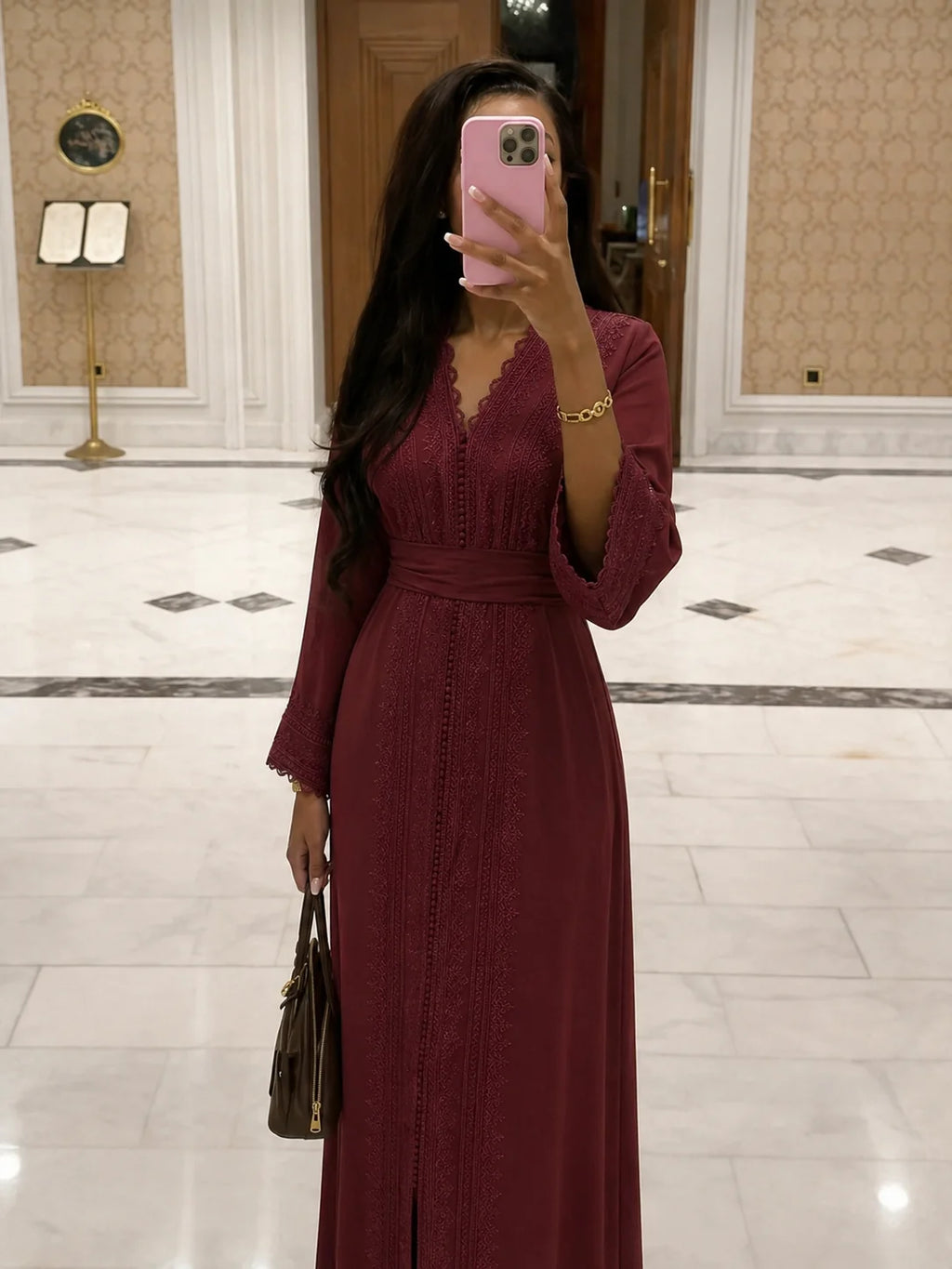 Kaftan Bordeaux
