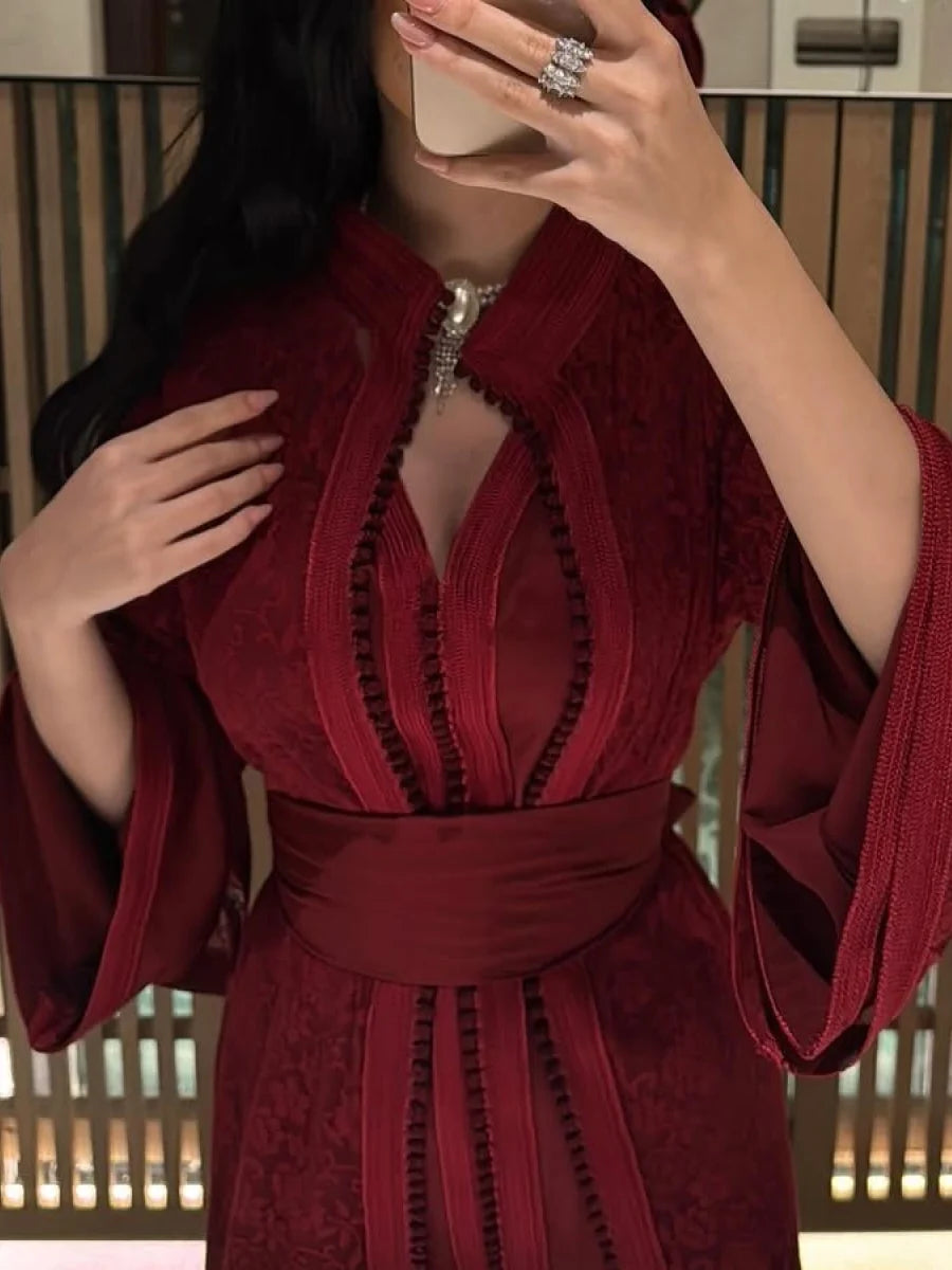 Kaftan Braut Rot