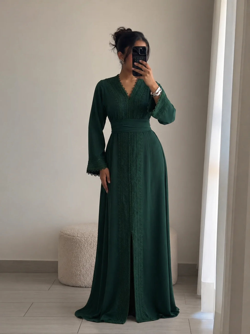 Caftano marocchino verde