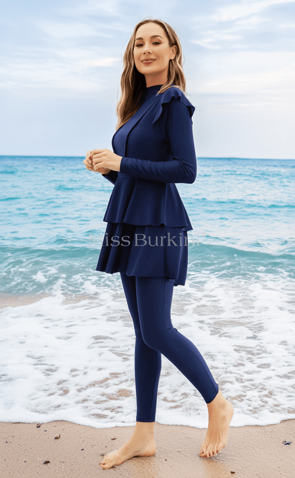 Burkini costume Antalya blu