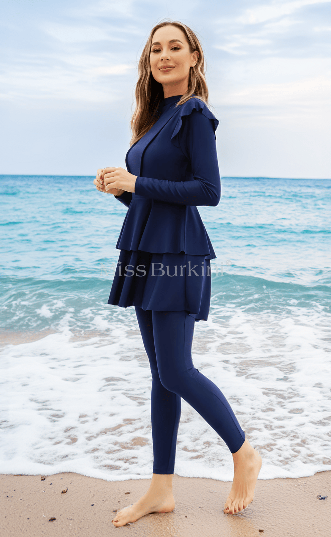 Burkini costume Antalya blu