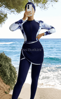 Blauwe Marbella lange burkini