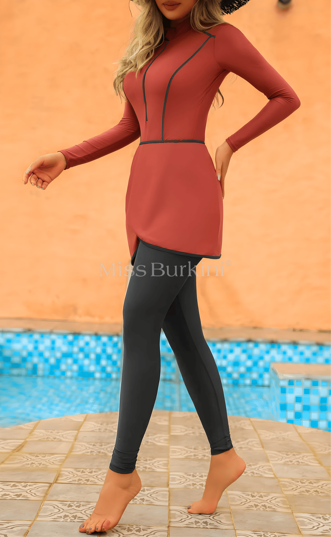 Burkini lungo Malaga bronzo