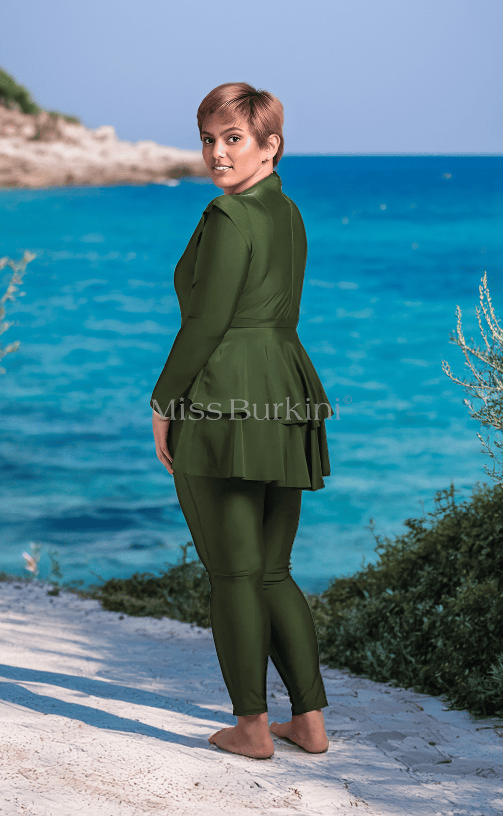 Burkini costume Antalya kaki